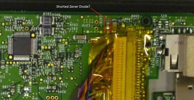 Possible Fix: Remove protection zener diode