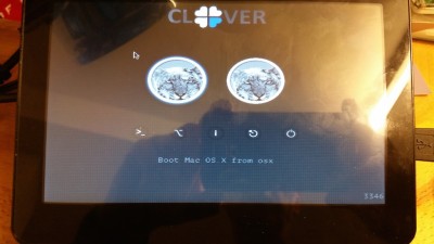 Clover efi bootloader on Seabios joggler